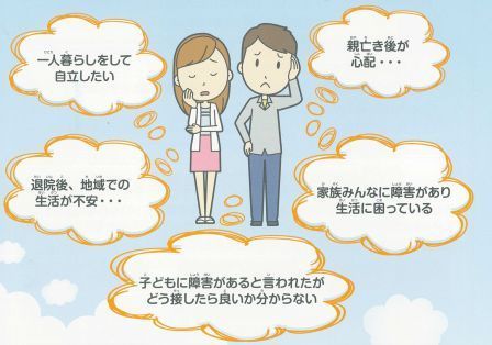 「障害者基幹相談支援センター」では、障害のある人の「生活にかかわる相談」を受け付けています!